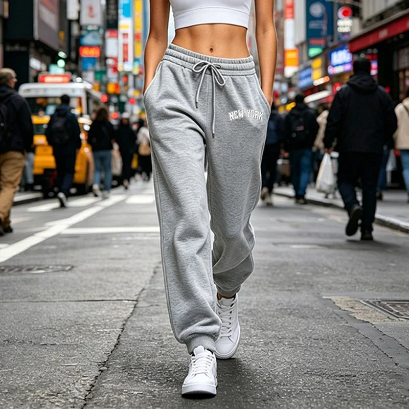 Womens Sweatpants Casual Sports Fitness Pants Outdoors Gym Jogging Woman Clothes Trousers Comfortable Elastic Waist Sportswear