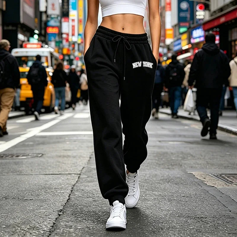 Womens Sweatpants Casual Sports Fitness Pants Outdoors Gym Jogging Woman Clothes Trousers Comfortable Elastic Waist Sportswear