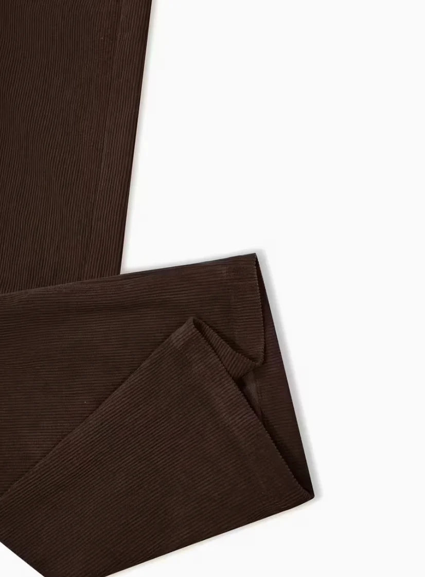 Elegant and fashionable women's clothing casual outdoor sports, slimming and versatile corduroy autumn and winter pants